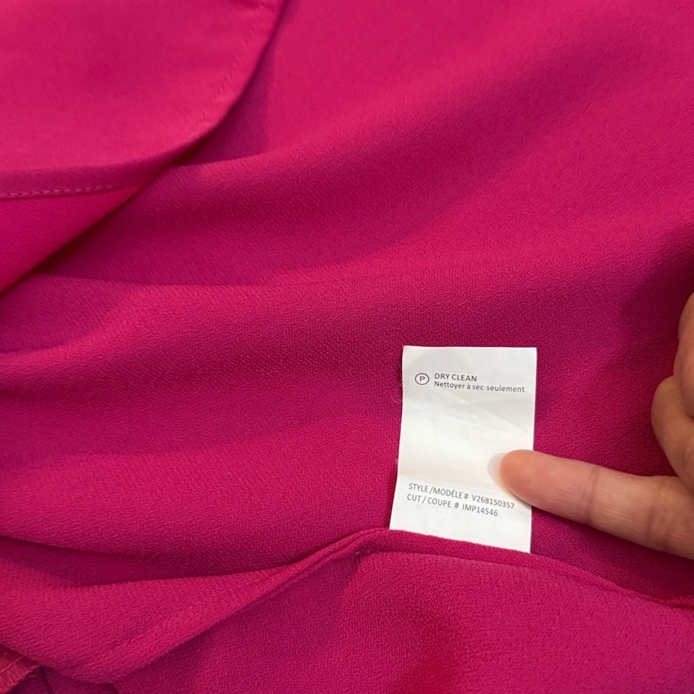 Vince Fuchsia Midi Sleeveless Dress Size XL - Picture 8 of 8
